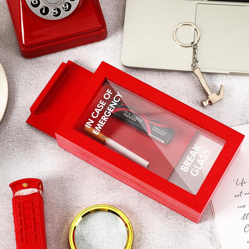 JULEASEL Funny Gift Emergency Box w/Hammer, Break in Case of Emergency Box, Personalized Prank Gag Gift for Birthday Holiday, Funny Desk Decor, White Elephant Gift for Friend Coworker Family - Image 4